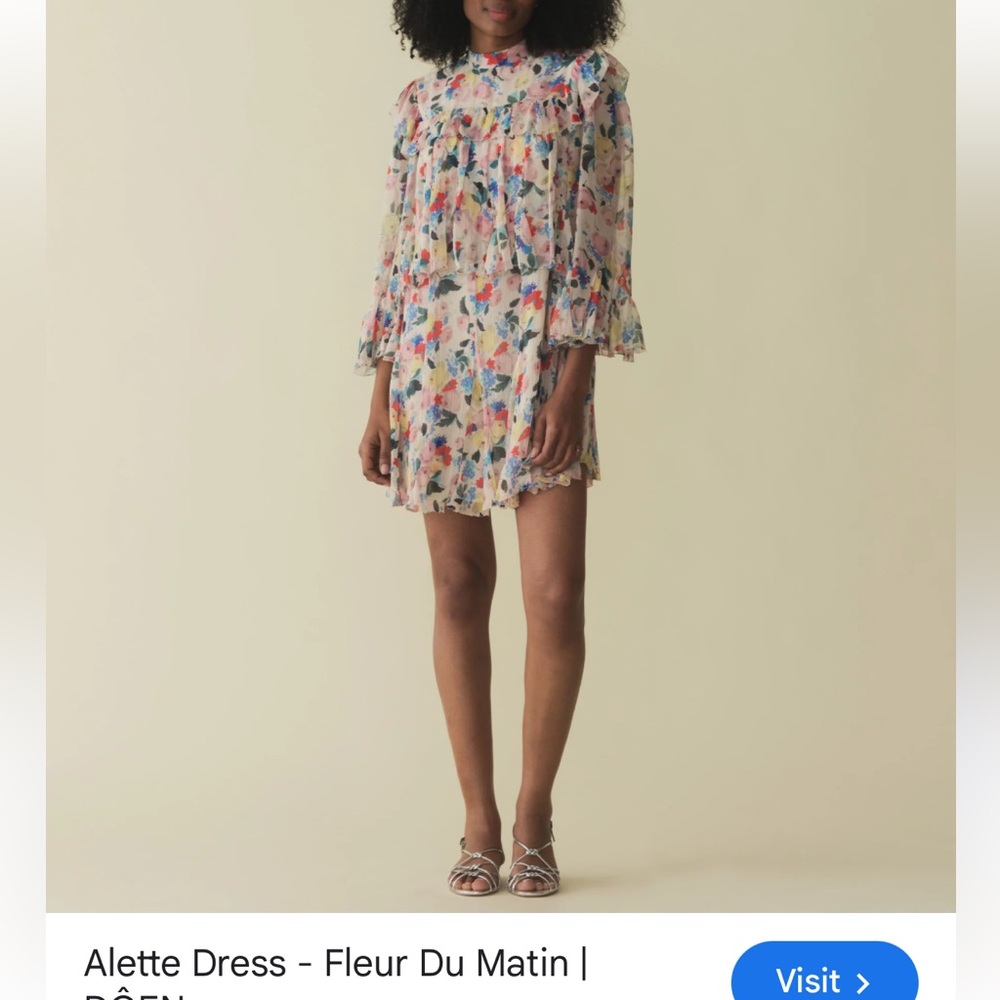 NWT Doen Alette Dress 100% silk